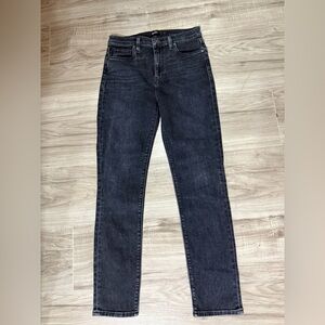 Hudson Women's Jeans Black High Waist Size 26 Skinny Leg